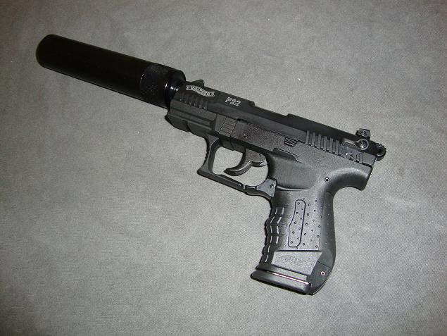 Fake Suppressor for 22 Caliber Pistol